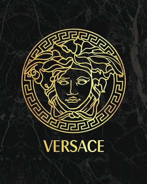 versace logo perfume|black and gold Versace logo.